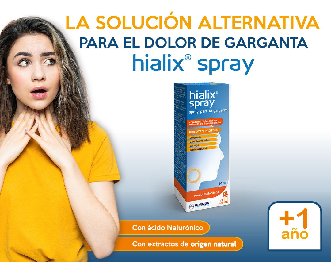 aislamiento Microbio Partido Normon lanza Hialix spray, la solución alternativa para el dolor de garganta
